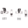 2 Pcs 90 Degree Right Angle Door Latch Hasp Bending Latch Buckle Bolt Sliding Lock Barrel Bolt for Doors and Window. 