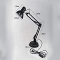 Modern LED Desk Lamp with Long Swing Arm – Adjustable E27 Clip Table Lamp for Study, Office, Reading & Night Light Use. 