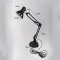 Modern LED Desk Lamp with Long Swing Arm – Adjustable E27 Clip Table Lamp for Study, Office, Reading & Night Light Use. 