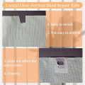 Nullmul 48 Set/ 96 Pieces Clear Vertical Blind Repair Tabs, Vertical Blind Repair Vane Savers, Vertical Blinds Replacement Slats. 