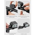 DIY 120db Bicycle Headlight with Horn with Warning Sound Riding Safety Electric Bicycle Horn Loud Bike Bell for Kids Scooters Bikes. 