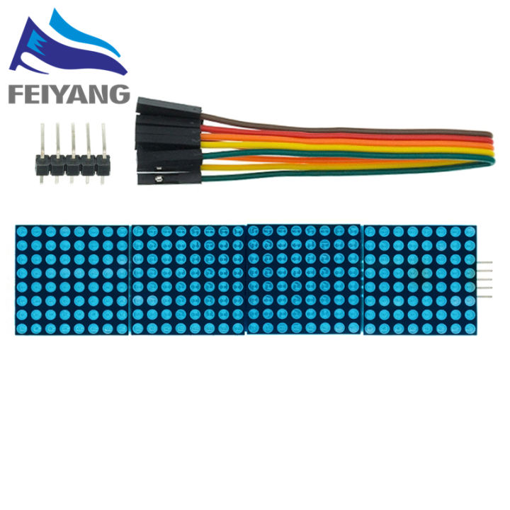 MAX7219%20Dot%20Matrix%20Module%20Microcontroller%20Module%20Control%20Module%20Display%20Module%204%20In%20One%20Display%20With%205P%20Line%20For%20Arduino%20-%20Image%207