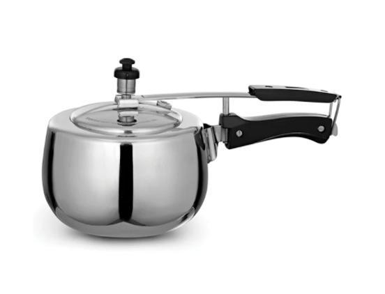 DeviDayal Stainless Steel Induction Base Pressure Cooker 3L
