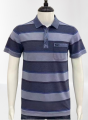 "Men's Dual-Tone Split T-Shirt with Half Sleeves and Chest Pocket - Casual Comfort". 