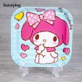 Sutuiying Cute Sanrio Hello Kitty Kuromi Fruit Tray Plastic Anime Dessert Hot Selling Plate Kitchen Plates children Snacks Cartoon Kids Dining Plates. 