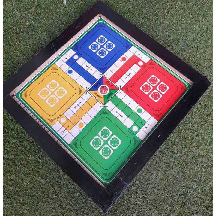 Wooden Chess And Ludo Board 18 Inch