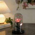 Creative Pink Flower Table Lamp Azure Orchid Potted Lamp Ornament Plastic Eternal Flower Bedside Lamp Reading. 