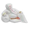 White Ganesh Statue For Dashboard. 