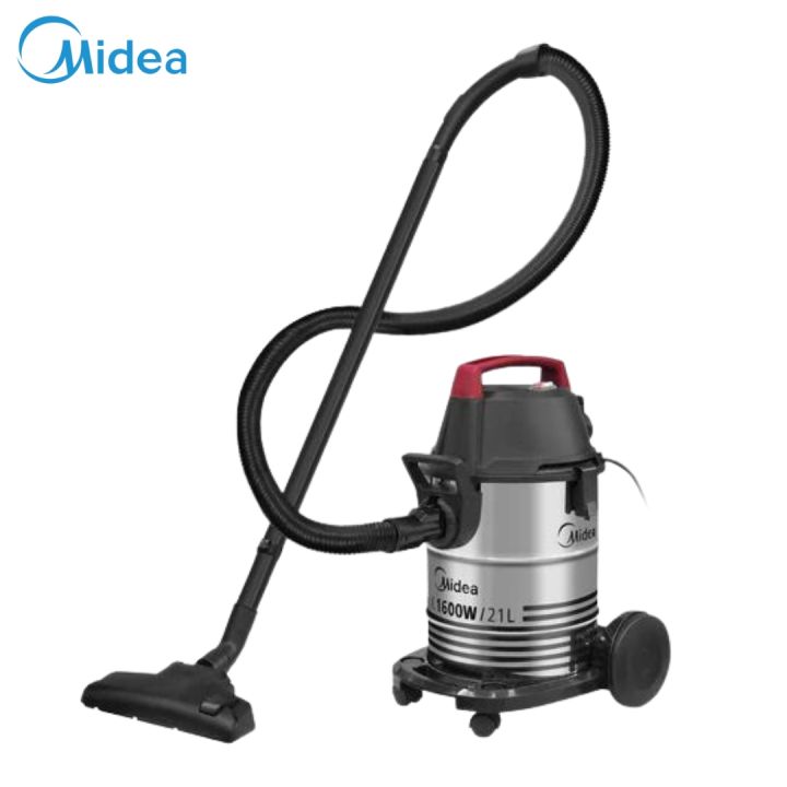 Midea 1600W Drum Vacuum Cleaner (VTW21A15T) | Wet & Dry Cleaning | 21 Ltrs Large Dust Capacity | Blower Function