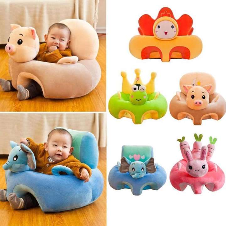 Baby Soft Sofa With Cartoon Characters - Assorted Color/Design