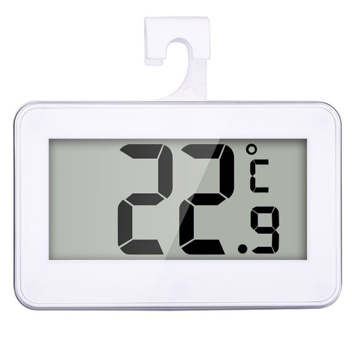 Digital%20Wireless%20Freezer/%20Refrigerator%20Thermometer%20and%20Indoor%20Temperature%20Monitor,%20White%20-%20Image%203