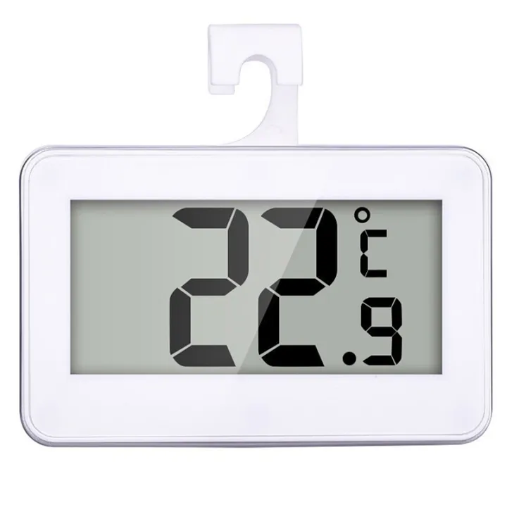 Digital%20Wireless%20Freezer/%20Refrigerator%20Thermometer%20and%20Indoor%20Temperature%20Monitor,%20White%20-%20Image%203