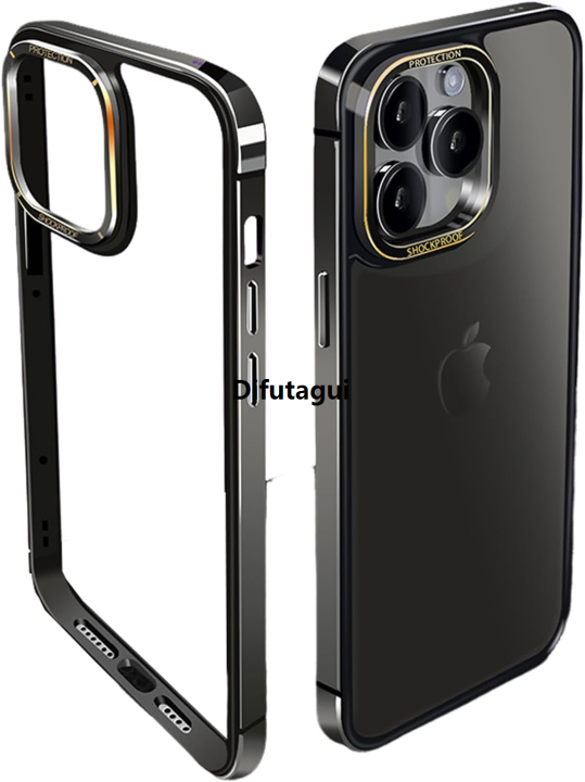 Difutagui Original Luxury Stainless Steel Bumper Phone Case For iPhone 15 Pro Max Plus 15Pro 15Plus iPhone15 Frame Phone Cover Accessories