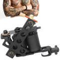 X Shape Round Hole Coil Tattoo Machine Body Art Device for Artist Black. 