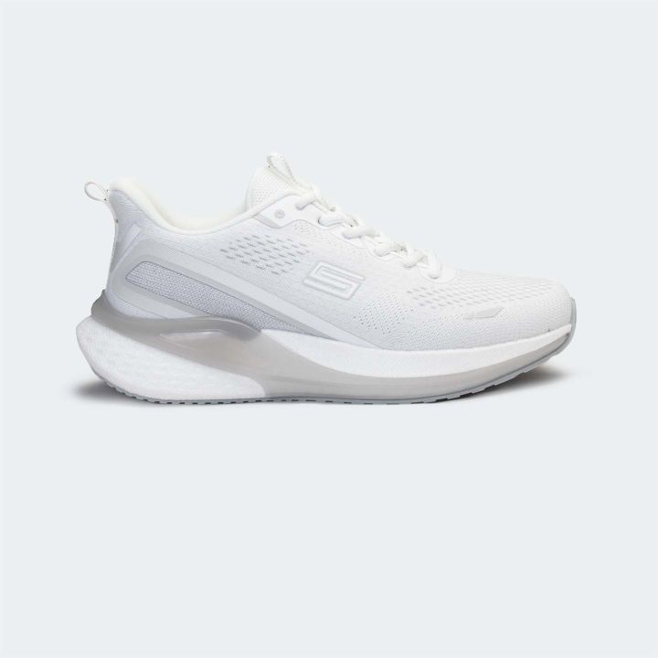 Caliber Shoes White Sport Shoes For Men (Velocity 753)