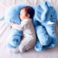 Fluffy Elephant Doll Suces Sleeping Elephant Plush Toys Children Accompany Sleeping Elephant Smothering Pillow Birthday Present 60Cm Gray. 