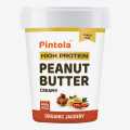 Pintola HIGH Protein Peanut Butter (ORGANIC JAGGERY) (Creamy, 1kg). 