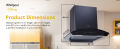 Whirlpool 60cm 1200 m3/hr Filter less Auto-Clean Kitchen Chimney  (CGFL 604 HAC BK HOOD, Touch + Gesture Control, Black). 