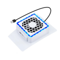 Cooling Fan with LED Light 2 USB Ports Game Console Cooling Fan Side Cooler for SLIM Game Console Accessories. 