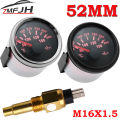 NEW 【Innovative design】Ad 52mm Oil Temperature Gauge 50-150 鈩?120-300鈩?Oil Temp Meter Sensor M16x1.5 For Car Truck Marine Boat Oil Temp Meter 12v 24v. 