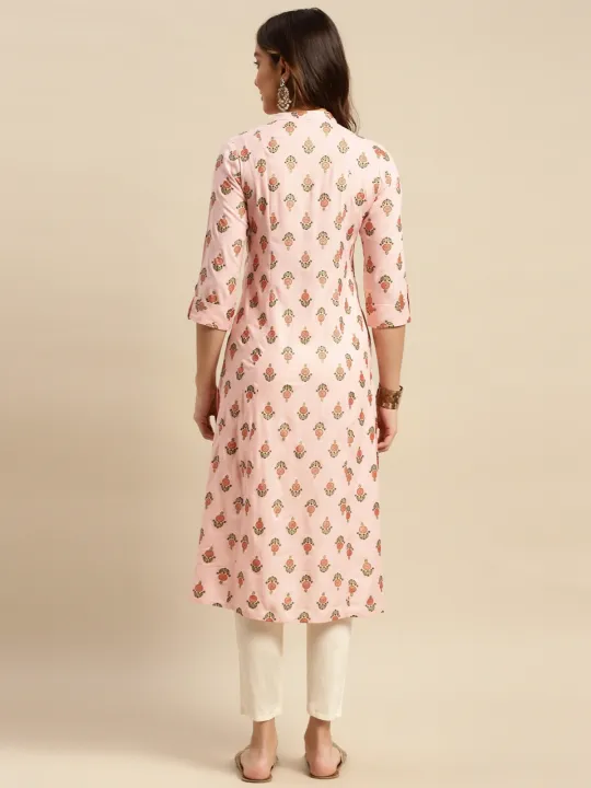 Kiva%20Rayon%20Printed%20Calf%20Length%20A-line%20Kurtha%20for%20Women%20With%20Front%20Button%20Placket%20-%20Image%205