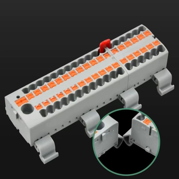 High%20Quality%20PTFIX%202.5mm%20Push-in%20Terminal%20Block%20Connector%202/3/4/5/6/7/8/9/10P%20Connection%20with%20Fixing%20Hole%20Wire%20Electrical%20Connectors%20One%20In%20Multiple%20Out%20Wire%20Splitter%20Mount%20On%20Din%20Rail%20-%20Image%205