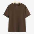 Brown Cotton Plain Half Sleeves T-Shirt For Men - Brown | Multisize | Fashion | Summer T-Shirts For Men. 