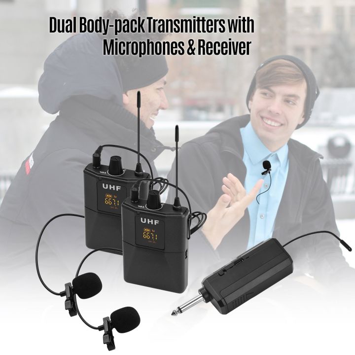UHF%20Wireless%20Microphone%20ystem%20with%20Microphone%20Body-pack%20Transmitter%20and%20Receiver%20-%20Image%206