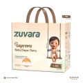 ZUVARA Supreme Diaper Pants - L (Pack Of 36). 