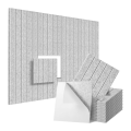 12 Pack Sound Proof Foam Panels 12x12x0.4 Inch, Self Adhesive Acoustic Wall Panels,for Acoustic Treatment Silver Gray. 