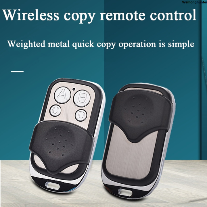 WeihonghunfeiFifty%20percent%20discount%20Metal%20Push%20Button%20Remote%20Control%20Transmitter%20ABCD%20/%20Lock%20Unlock%204Button%20433MHz%20Universal%204%20Buttons%20Garage%20Door%20Opener%20Remote%20-%20Image%202
