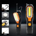 Magnet Hook Compact Work Light Plastic Hook Design Lightweight Car Garage Mechanic Lamp Bright Easy To Carry Emergency Flashlight Camping. 