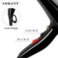 Sokany Hot and Cold Air Hair Dryer: 3-in-1 with Concentrator and Diffuser Attachments. 