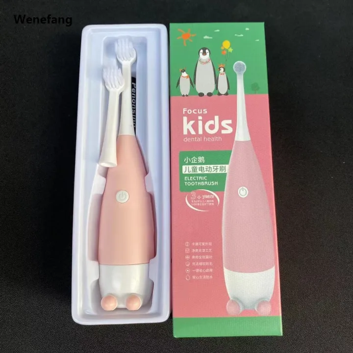 Wenefang%20Children%20Electric%20Toothbrush%20Soft%20Bristles%20Cute%20Little%20penguin%20Cartoon%20Replace%20Brush%20Head%20Baby%20Kids%20Dental%20Oral%20Hygiene%20Care%20-%20Image%207