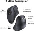 UGREEN Wireless Vertical Mouse ( ( 2.4 GHz&BT ) Black | White. 