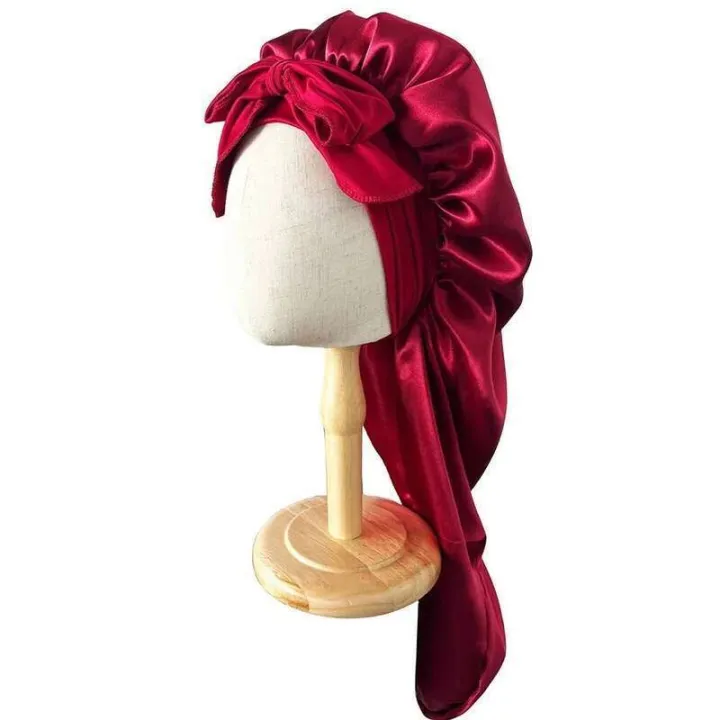 Long%20Silky%20Soft%20Satin%20Natural%20and%20Curly%20Extra%20Large%20Size%20Hair%20Cap%20with%20Bow%20for%20Comfortable%20Night%20Sleep%201%20Piece%20-%20Image%203