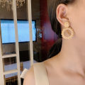 【Special offer】Earrings 2023 New Fashionable Ear Studs Exaggerated Earrings Women's Retro Hong Kong-style Ear Ring Design Ins. 