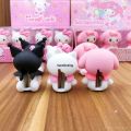 Stationery student glue stick doll soft Kuromi pencil sharpener 16 pieces stitch HelloKitty Melody cute kawaii glue stick handmade. 