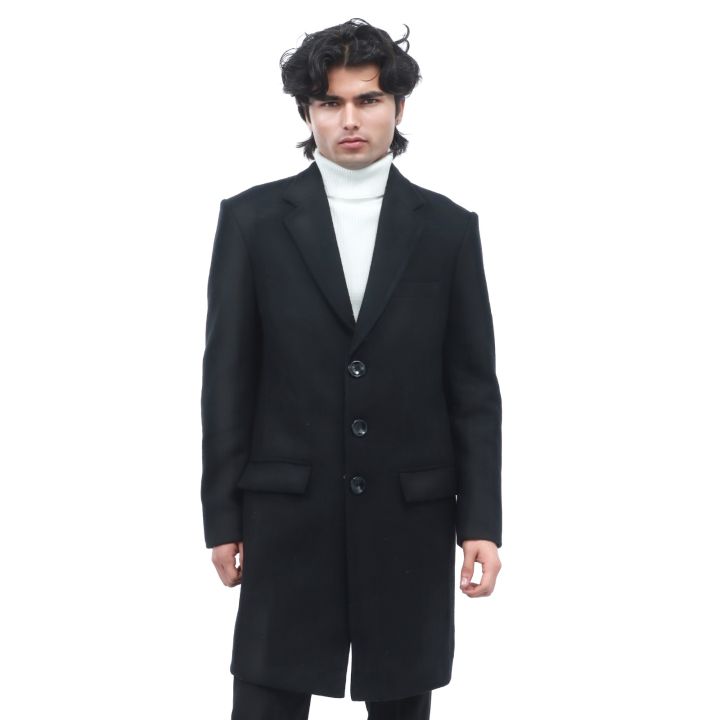 Woolen%20Plain%20Full%20Length%20Korean%20Style%20Collar%20Neck%20Design%20Over%20Coat/Long%20Coat%20For%20Men%20-%20Image%202