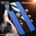 Lenuo For Realme X7 Case Luxury Bracket Ring Phone Case Soft TPU Leather Back Cover. 