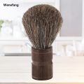 Wenefang 1pc Natural Wooden Handle Facial Hair Wet Bristles Care Beards Brush Men Brush for Mustache Shaving Boar. 