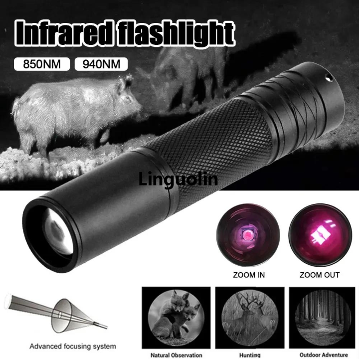 Torcia UniqueFire 1605 Ricaricabile USB Per Caccia Notturna, LED Infrarossi 850nm/940nm