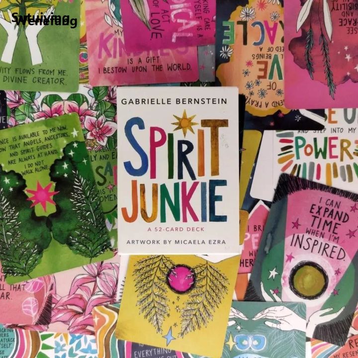 Wenefang Sutuiying Spirit Junkie Tarot Cards English Portable Profesional Version Divination Tarot Deck