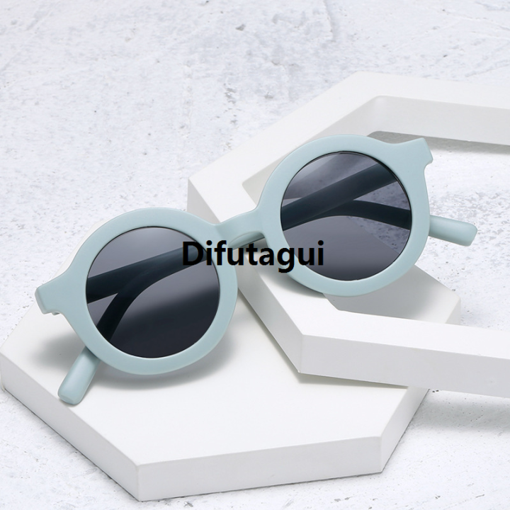 Difutagui [ New ]2021 Retro Round Frame Sun Shade UV Protection New Sunglasses Frosted Multicolor Sun Glasses 2017D