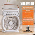 Portable 3 In 1 Fan AIr Conditioner Mini Air Cooler LED Night Light Air Humidifier Spray Mist Fan Electric Fan For Office Home. 