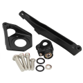 JINMY 2X Motorcycle Steering Stabilizer Damper Mounting Bracket Kit for YZF-R6 YZF600 2003 2004 2005 Black. 