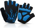 MOREOK Men Cycling Gloves , Half Finger Biking Gloves Gel Pad Shock-Absorbing Anti-Slip Breathable Motorcycle Mountain Bike Gloves. 