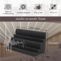 4 Pcs Corner Bass Trap Acoustic Panel Studio Sound Absorption Foam 12*12*24cm. 