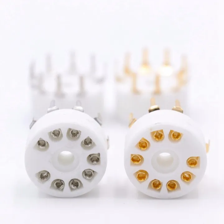 Kqueebee%2020PCS%20PCB%209Pin%20Ceramic%20B9A%20Vacuum%20Tube%20Socket%20Audio%20HIFI%20DIY%20Amps%20for%2012AX7%2012AU7%2012AT7,%20Golden-Plated%20&%20Silver-Plated%20-%20Image%205