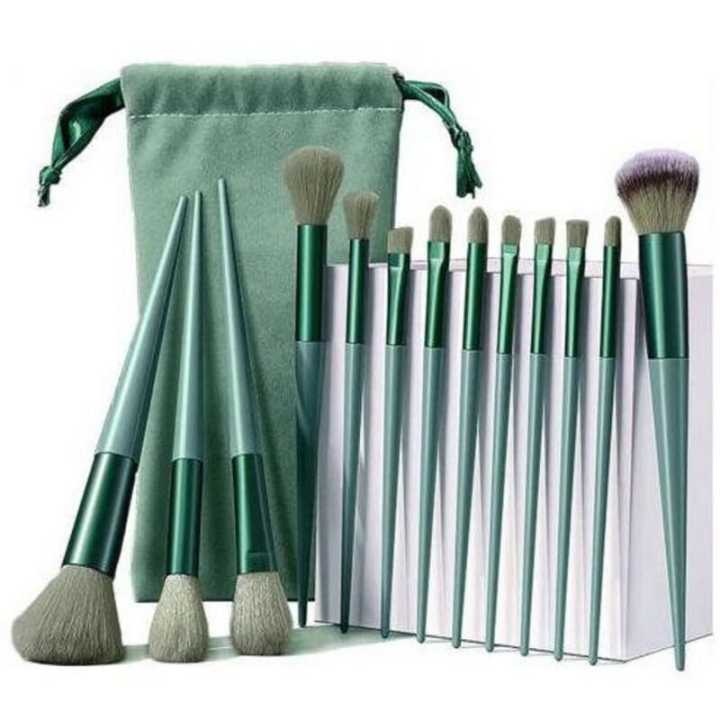 Makeup Brushes Set With Pouch 13 Pieces Set
